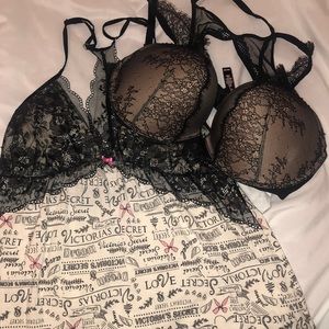 VS push-up bra & sleeper dress